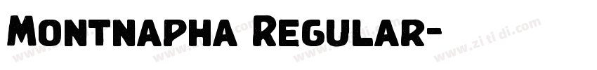 Montnapha Regular字体转换